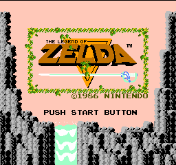 Legend of Zelda, The (Europe) Title Screen